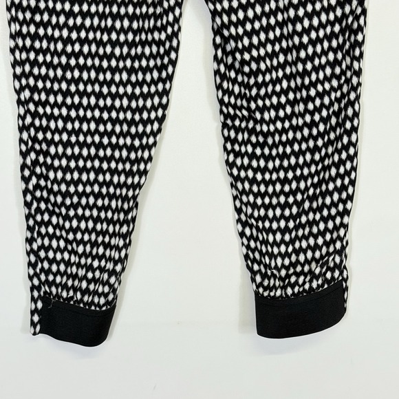 NEW Search For Sanity Womens Small Pants  Black White Casual Lounge Pull On - Picture 7 of 10